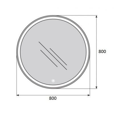 Зеркало BelBagno Stile Moderno SPC-RNG-800-LED-TCH 80 с Led подсветкой и сенсорным выключателем Зеркало BelBagno Stile Moderno SPC-RNG-800-LED-TCH 80 с Led подсветкой и сенсорным выключателем