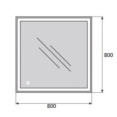 Зеркало BelBagno Stile Moderno SPC-GRT-800-800-LED-TCH 80*80 с Led подсветкой и сенсорным выключателем Зеркало BelBagno Stile Moderno SPC-GRT-800-800-LED-TCH 80*80 с Led подсветкой и сенсорным выключателем