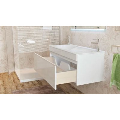 Комплект мебели Velvex Otto 100 белый глянец Комплект мебели Velvex Otto 100 белый глянец