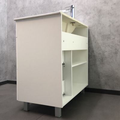 Комплект мебели Comforty Модена М 90 белый матовый (раковина Quadro 90) Комплект мебели Comforty Модена М 90 белый матовый (раковина Quadro 90)