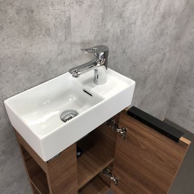 Комплект мебели Comforty Матэ 40 дуб темно-коричневый (раковина Cersanit Crea 40) Комплект мебели Comforty Матэ 40 дуб темно-коричневый (раковина Cersanit Crea 40)