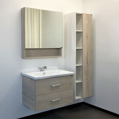 Комплект мебели Comforty Парма 80 дуб дымчатый (раковина Миранда 80) Комплект мебели Comforty Парма 80 дуб дымчатый (раковина Миранда 80)