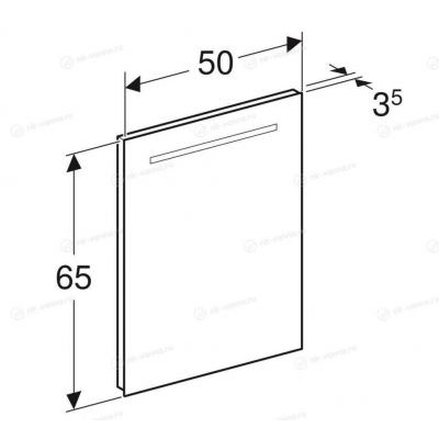 Geberit Зеркало Renova Compact 50*65 Geberit Зеркало Renova Compact 50*65