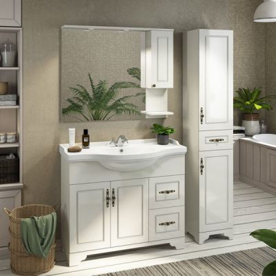 Зеркало-шкаф Comforty Севилья 100 слоновая кость R Зеркало-шкаф Comforty Севилья 100 слоновая кость R