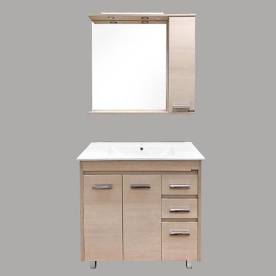 Тумба с раковиной Comforty Марио 90 сосна лоредо (раковина Quadro 90) Тумба с раковиной Comforty Марио 90 сосна лоредо (раковина Quadro 90)