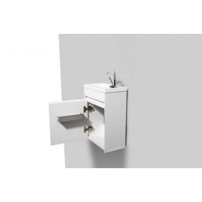 Тумба с раковиной BelBagno Stile Moderno Pietra Mini 40 L Bianco Lucido Тумба с раковиной BelBagno Stile Moderno Pietra Mini 40 L Bianco Lucido