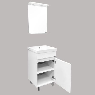 Комплект мебели Comforty Астра 50 белый глянец (раковина Ringo50 F01) Комплект мебели Comforty Астра 50 белый глянец (раковина Ringo50 F01)