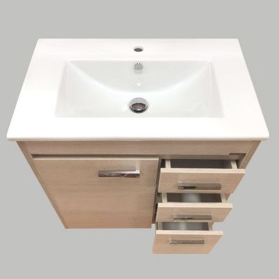 Тумба с раковиной Comforty Марио 75 сосна лоредо (раковина Quadro 75) Тумба с раковиной Comforty Марио 75 сосна лоредо (раковина Quadro 75)