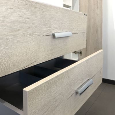 Комплект мебели Comforty Парма 80 дуб дымчатый (раковина Миранда 80) Комплект мебели Comforty Парма 80 дуб дымчатый (раковина Миранда 80)