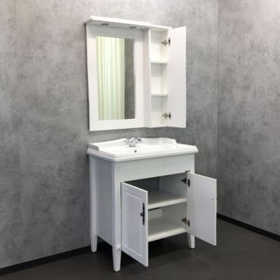 Комплект мебели Comforty Палермо 80 белый глянец (раковина Comforty 3380) Комплект мебели Comforty Палермо 80 белый глянец (раковина Comforty 3380)