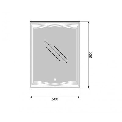 Зеркало BelBagno Stile Moderno SPC-LNS-600-800-LED-TCH 60*80 с Led подсветкой и сенсорным выключателем Зеркало BelBagno Stile Moderno SPC-LNS-600-800-LED-TCH 60*80 с Led подсветкой и сенсорным выключателем