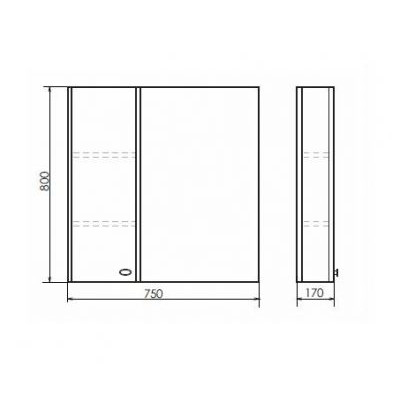 Зеркало-шкаф Comforty Неаполь 75 белый глянец L/R Зеркало-шкаф Comforty Неаполь 75 белый глянец L/R