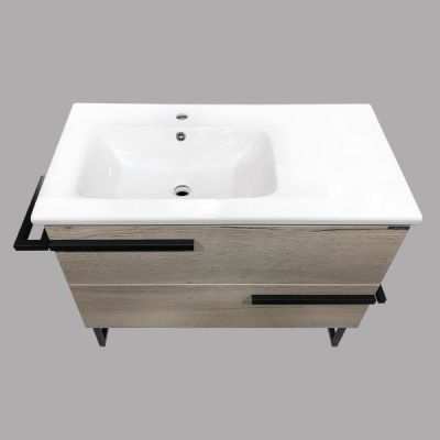 Комплект мебели Comforty Дюссельдорф 90 дуб дымчатый (раковина Comforty 9090EL) Комплект мебели Comforty Дюссельдорф 90 дуб дымчатый (раковина Comforty 9090EL)