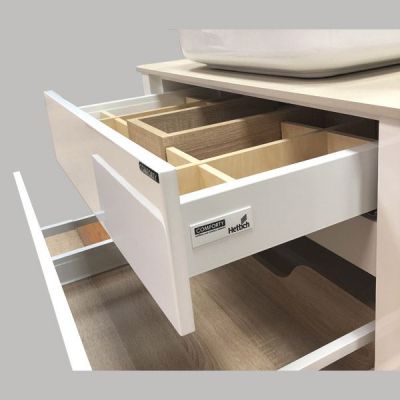 Комплект мебели Comforty Лондон 90-2 белый глянец с бежевой столешницей (раковина Comforty T-Y9378) Комплект мебели Comforty Лондон 90-2 белый глянец с бежевой столешницей (раковина Comforty T-Y9378)