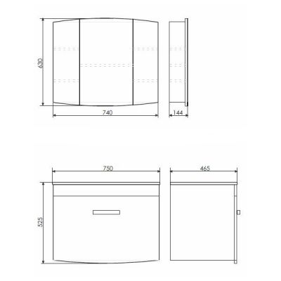 Тумба с раковиной Comforty Лаура 75-1 белый глянец (раковина Quadro 75) Тумба с раковиной Comforty Лаура 75-1 белый глянец (раковина Quadro 75)