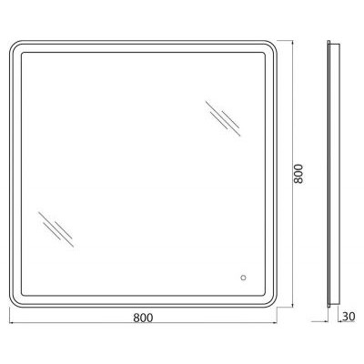 Зеркало BelBagno SPC-MAR-800-800-LED-TCH-WARM 80*80 с Led подсветкой, подогревом и сенсорным выключателем Зеркало BelBagno SPC-MAR-800-800-LED-TCH-WARM 80*80 с Led подсветкой, подогревом и сенсорным выключателем