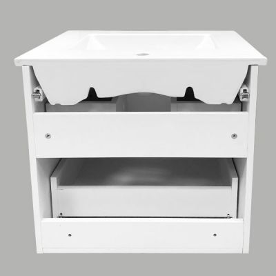 Комплект мебели Comforty Лаура 60-2 белый глянец (раковина Quadro 60) Комплект мебели Comforty Лаура 60-2 белый глянец (раковина Quadro 60)