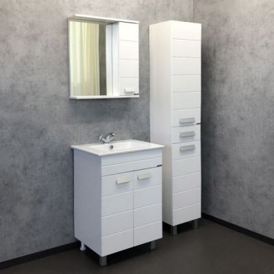 Тумба с раковиной Comforty Модена М 60 белый матовый (раковина Quadro 60) Тумба с раковиной Comforty Модена М 60 белый матовый (раковина Quadro 60)