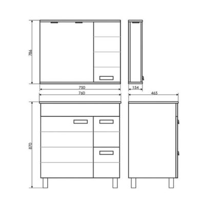 Комплект мебели Comforty Модена М 75 белый матовый (раковина Quadro 75) Комплект мебели Comforty Модена М 75 белый матовый (раковина Quadro 75)