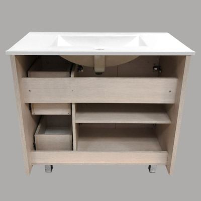 Тумба с раковиной Comforty Марио 90 сосна лоредо (раковина Quadro 90) Тумба с раковиной Comforty Марио 90 сосна лоредо (раковина Quadro 90)